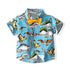 Boys Summer Cartoon Dinosaur Beach Wind Set